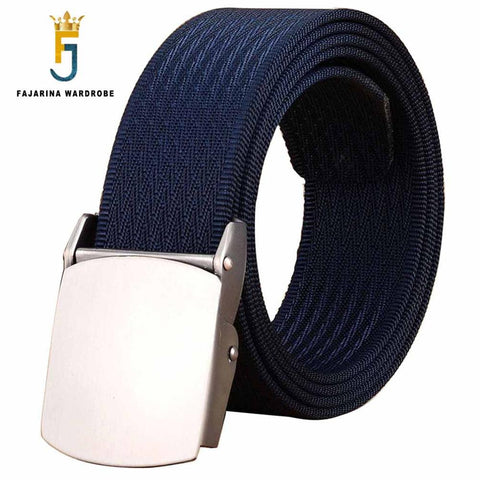 Unisex Fashion Tactical High Quality Black Nylon Belt