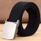 Unisex Fashion Tactical High Quality Black Nylon Belt