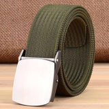 Unisex Fashion Tactical High Quality Black Nylon Belt