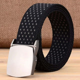 Unisex Fashion Tactical High Quality Black Nylon Belt