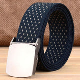 Unisex Fashion Tactical High Quality Black Nylon Belt