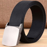 Unisex Fashion Tactical High Quality Black Nylon Belt