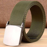 Unisex Fashion Tactical High Quality Black Nylon Belt