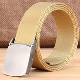 Unisex Fashion Tactical High Quality Black Nylon Belt