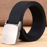 Unisex Fashion Tactical High Quality Black Nylon Belt