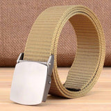 Unisex Fashion Tactical High Quality Black Nylon Belt